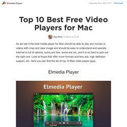 best video players for mac 2016