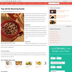 Foods To Eat That Keep You Burning Fat