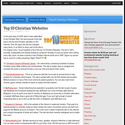 Top 10 Christian Websites