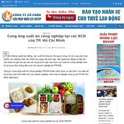 Top 1 công ty Cung cấp Suất ăn Công nghiệp ở KCN Hồ Chí Minh