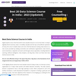 Top 10 Data Science Courses in India