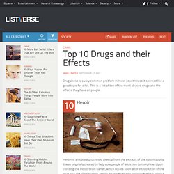 Top 10 Drogas y sus Efectos