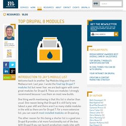 Top Drupal 8 Modules