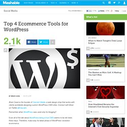 Top 4 Ecommerce Tools for WordPress