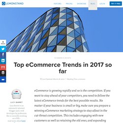 Top eCommerce Trends in 2017 so far