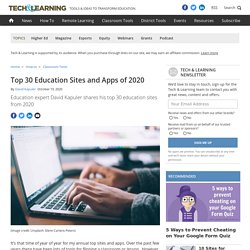 Top 30 Education Sites and Apps of 2020