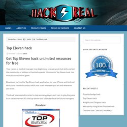 » Top Eleven hack – Hack4eal.com
