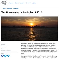 Top 10 emerging technologies of 2015