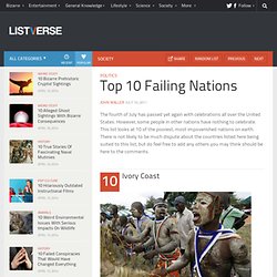 Top 10 Failing Nations