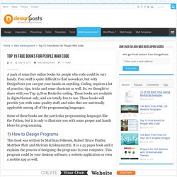 Top 15 Free Books for People Who Code