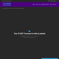 Top GST Courses In India