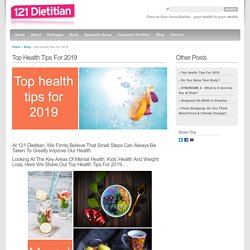Top health tips for 2019