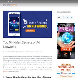 Top 5 Hidden Secrets of Ad Networks