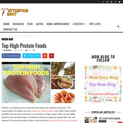 Top High Protein Foods for your Health