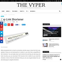 Top Link Shortener - The Vyper