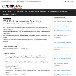 Top 30 Linux Interview Questions
