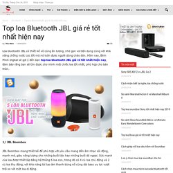 Top loa Bluetooth JBL giá rẻ tốt nhất hiện nay