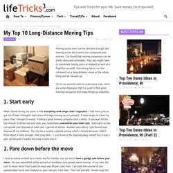 My Top 10 Long-Distance Moving Tips