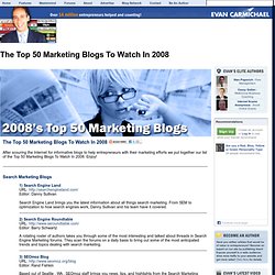Top 50 Marketing Blogs To Watch In 2008