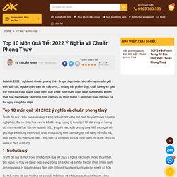 Top 10 Món Quà Tết 2022 Ý Nghĩa Và Chuẩn Phong Thủy