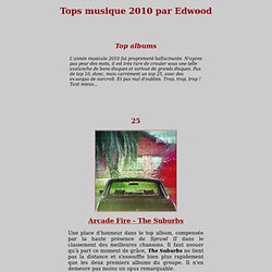 Top musique 2010 par Edwood