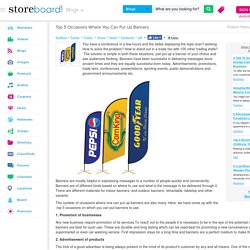 Top 5 Occasions Where You Can Put Up Banners
