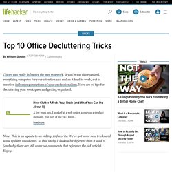 Top 10 Office Decluttering Tricks