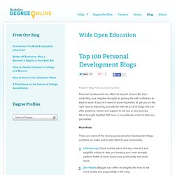 Top 100 Personal Development Blogs