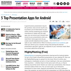 Top 5 Presentation Apps for Android