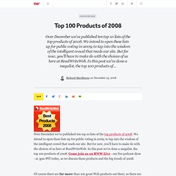 Top 100 Products of 2008 - ReadWriteWeb