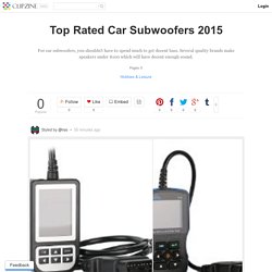 Top Rated Car Subwoofers 2015