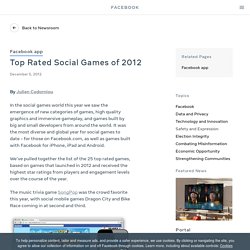 Top Rated Social Games of 2012