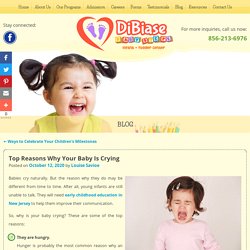 Top Reasons Why Your Baby Is Crying