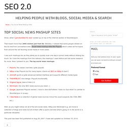 Top Social News Mashup Sites