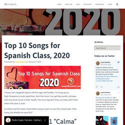 Top 10 Songs for Spanish Class, 2020
