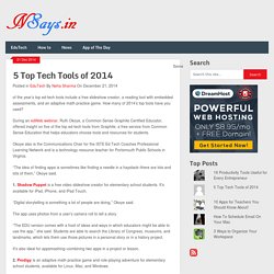 5 Top Tech Tools of 2014