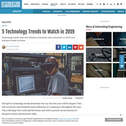 Top 5 Technology Trends for 2019