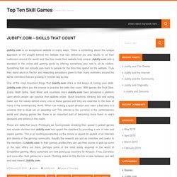 Jubiify.com – Skills That Count
