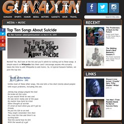 Top Ten Songs About Suicide
