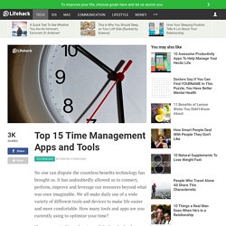 Top 15 Time Management Apps and Tools