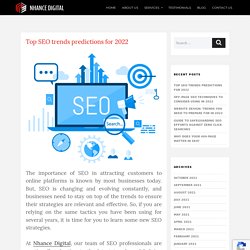 Top SEO trends predictions for 2022