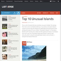 Top 10 Unusual Islands