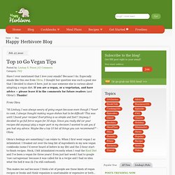 Top 10 Go Vegan Tips