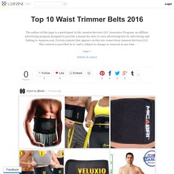 Top 10 Waist Trimmer Belts 2016