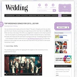 Top Wedding Songs 2013 - Modern Wedding