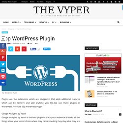 Top Wordpress Plugin - The Vyper