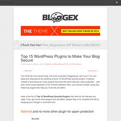 Top Wordpress Security Plugins