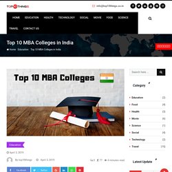 Top 10 MBA Colleges in India