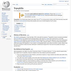 Topophilia