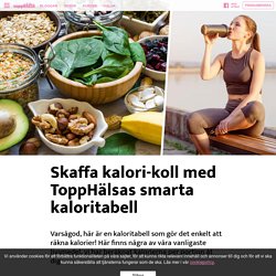 Skaffa kalori-koll med ToppHälsas smarta kaloritabell – Topphälsa
